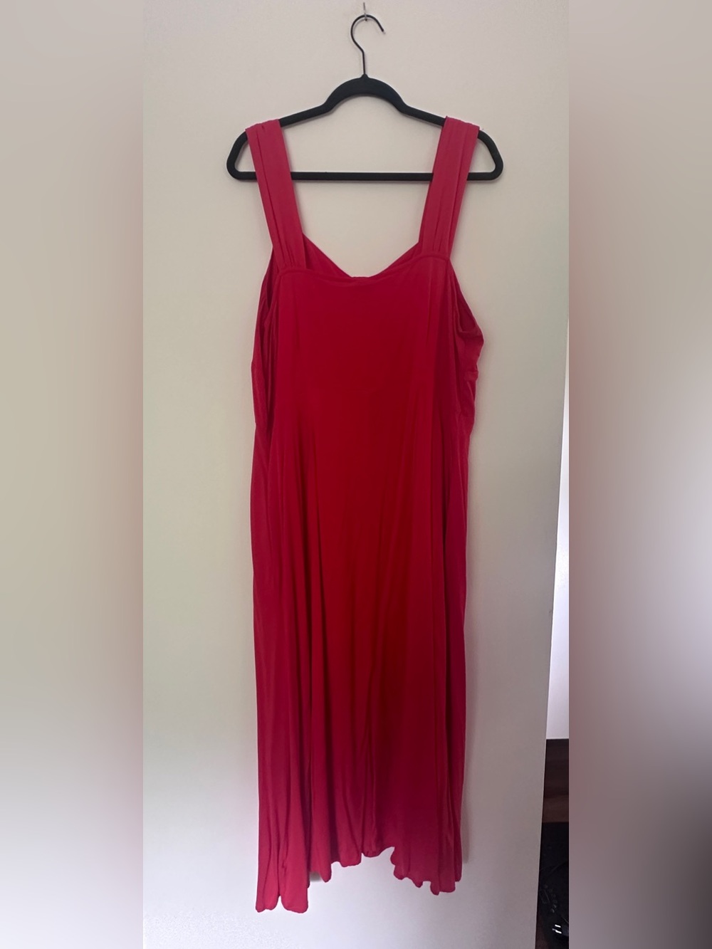 Red Button-Front Women's Sundress - Picture 2 of 2